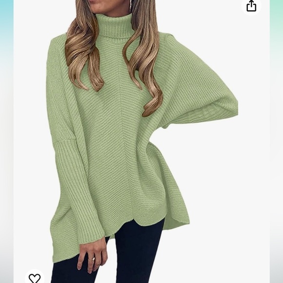 Amazon green pea color sweater, size small. Never worn - Picture 6 of 10